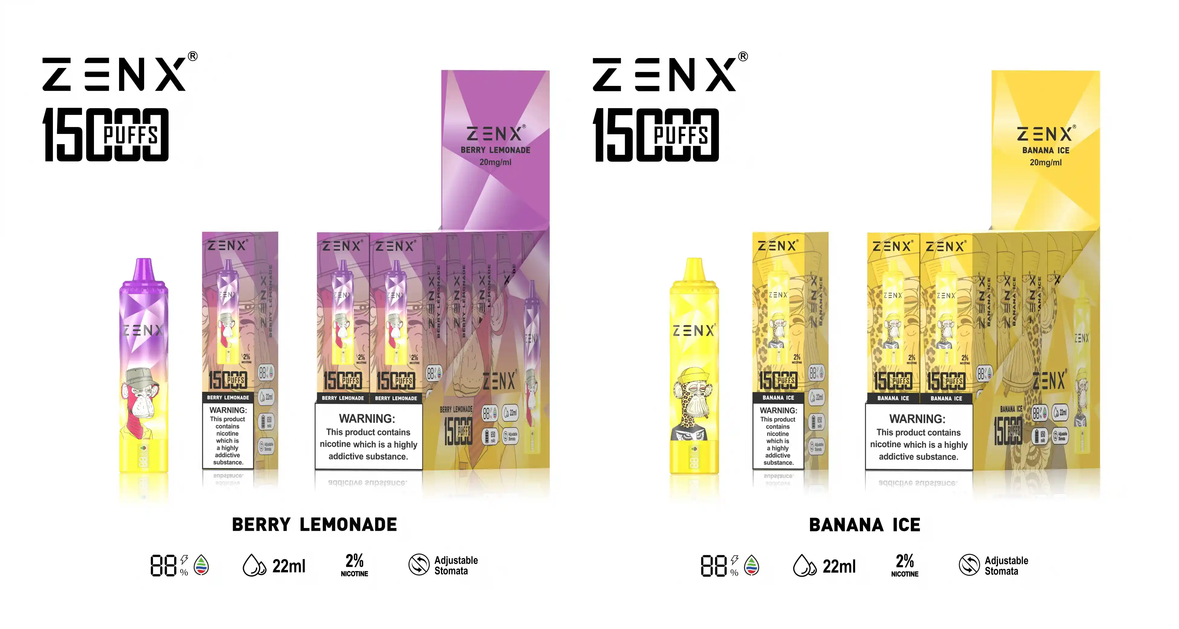 ZENX NFT Randm Tornado 15000 Puffs 15K Wegwerp Vape - zenxvape.nl