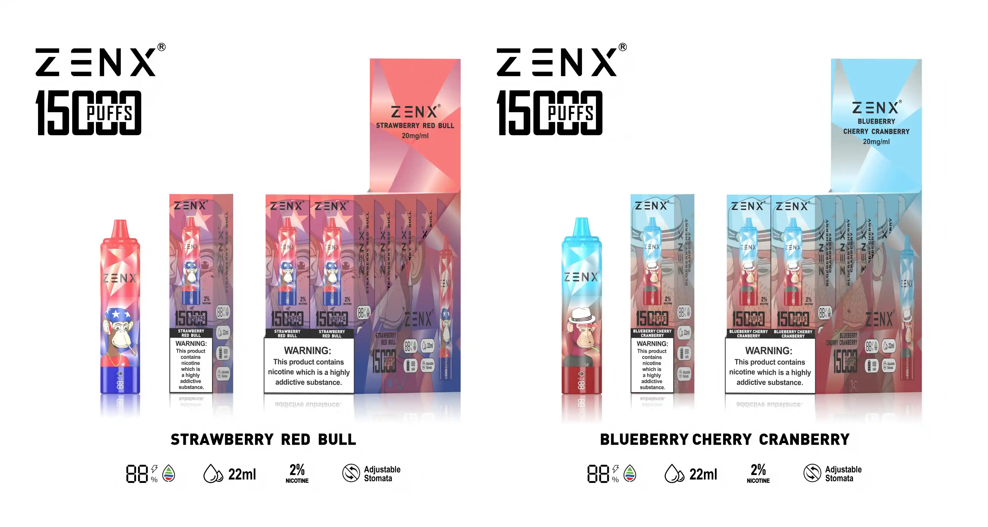 ZENX NFT Randm Tornado 15000 Puffs 15K Wegwerp Vape - zenxvape.nl