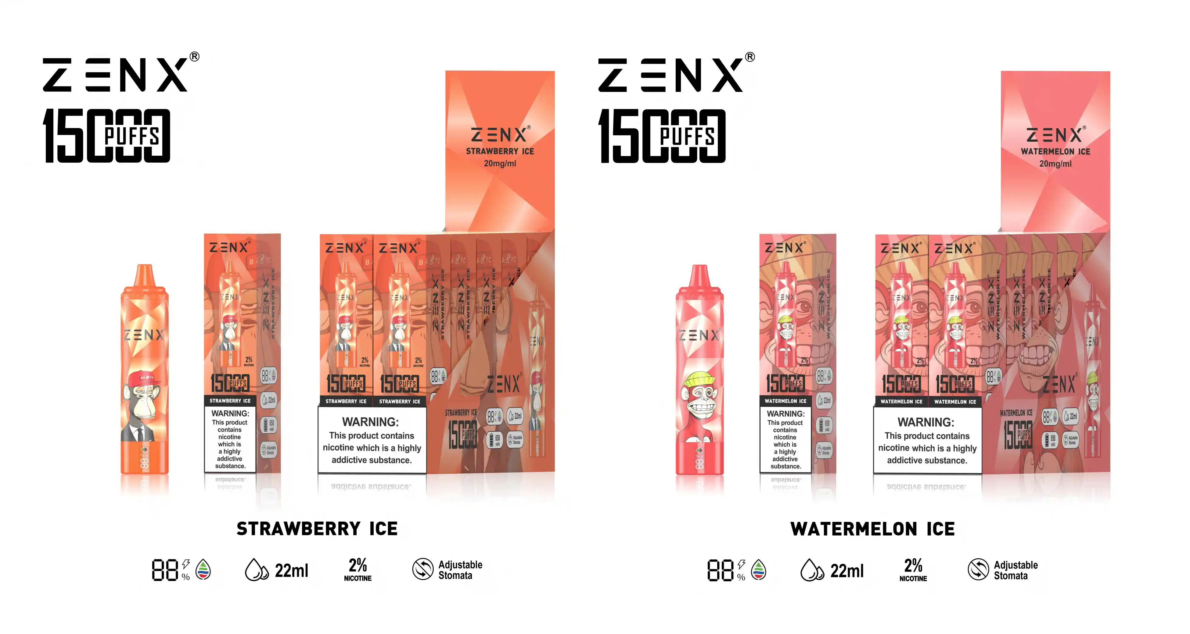 ZENX NFT Randm Tornado 15000 Puffs 15K Wegwerp Vape - zenxvape.nl